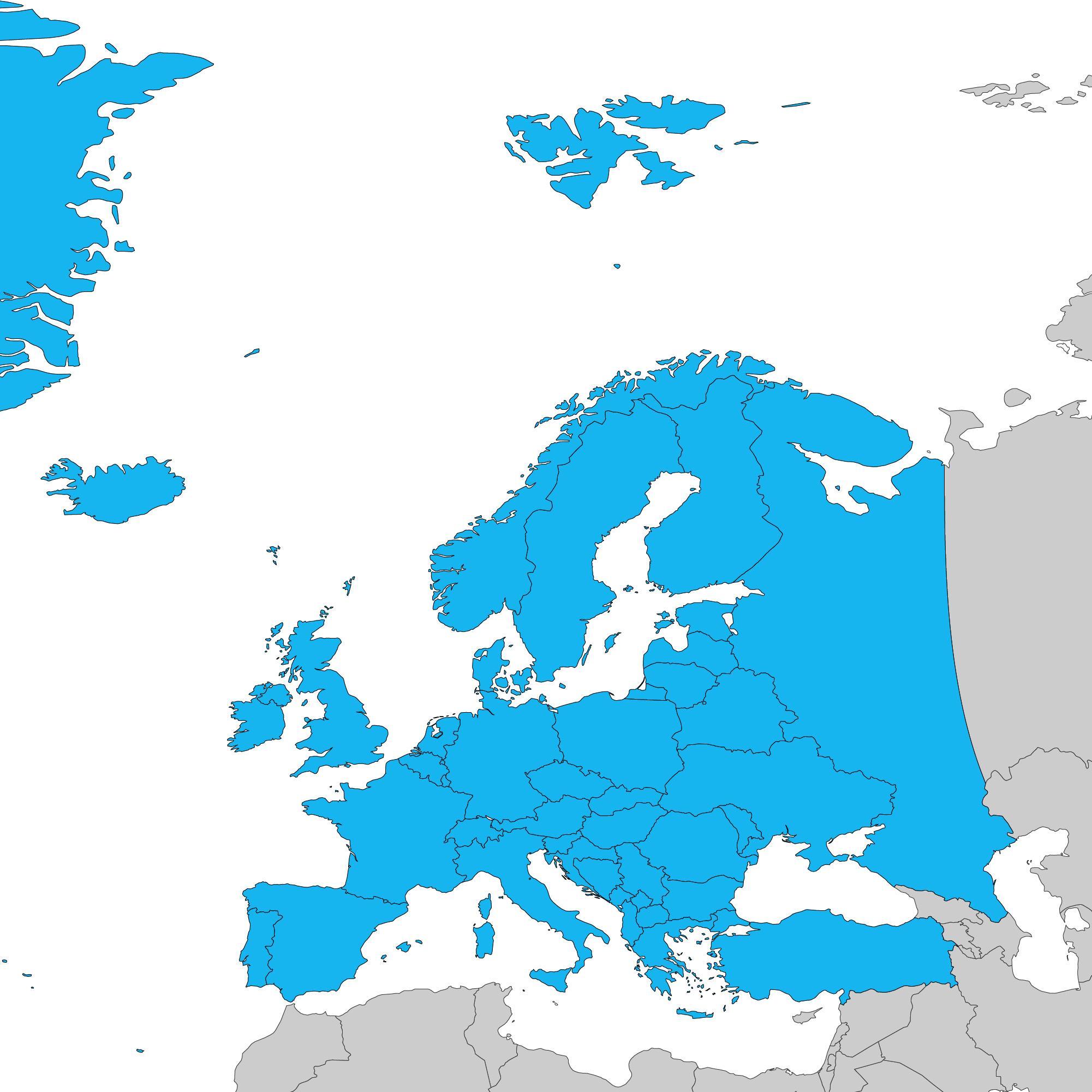 Europe Region Map