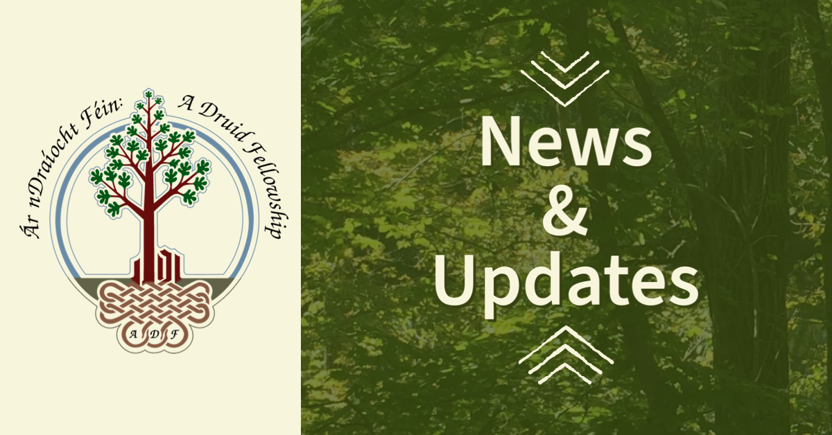 ADF tree logo with text "news and updates"